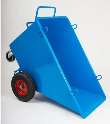 Construction rubbish container on wheels, 0.4m3